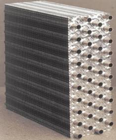 铜管铝翅片的闭式循环水空冷器芯组