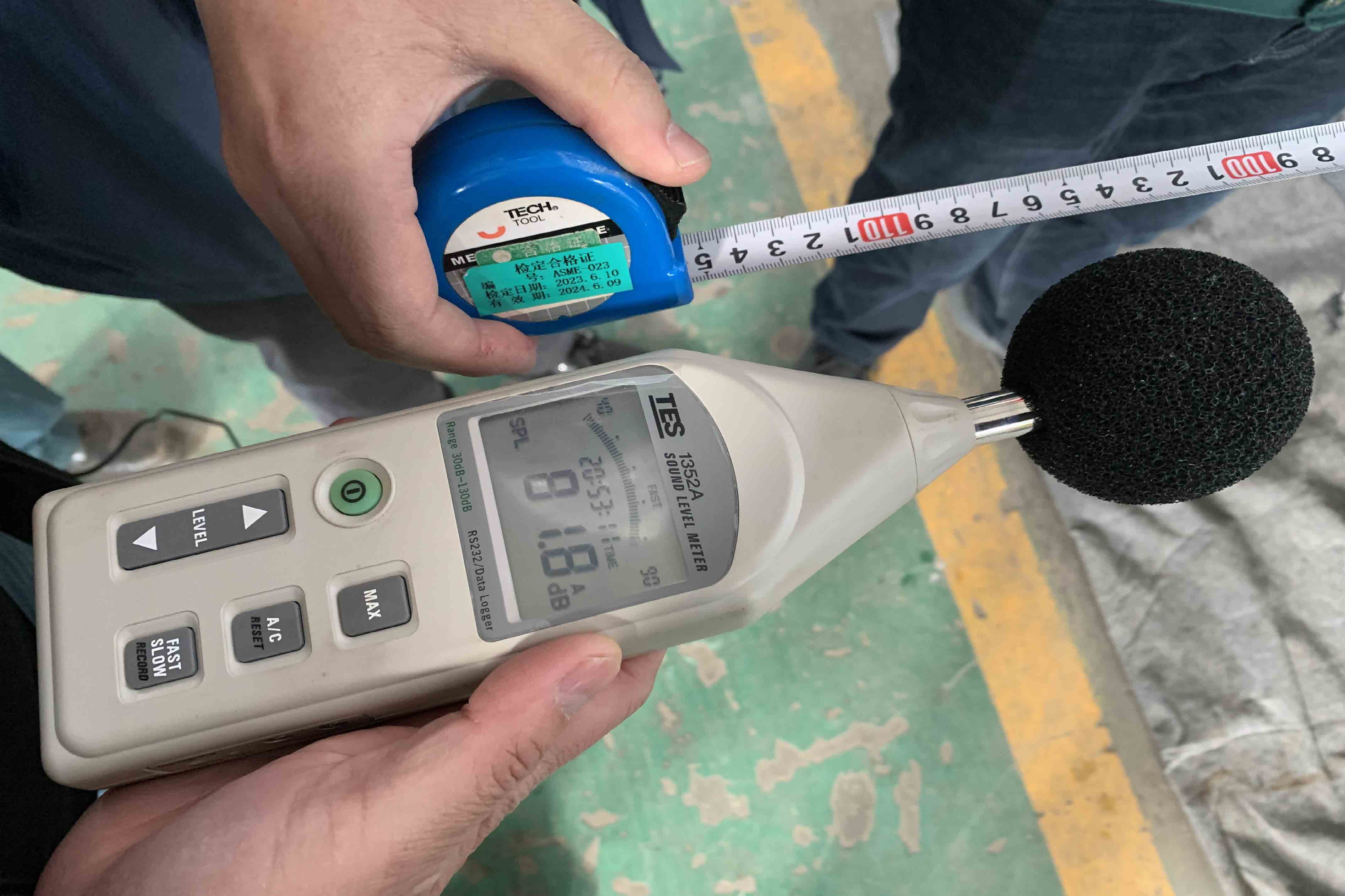 FAT: Noise test before delivery